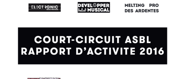 Couverture du rapport d'activités 2016